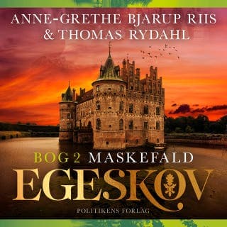 Maskefald – Thomas Rydahl og Anne-Grethe Bjarup Riis, lydbogens omslag