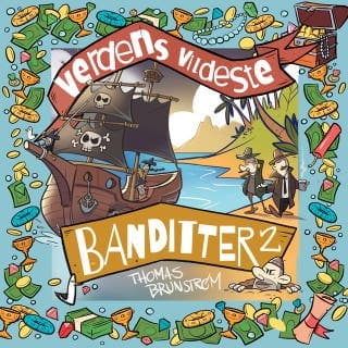 Verdens vildeste banditter 2 – Thomas Brunstrøm, lydbogens omslag