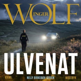 Ulvenat – Inger Wolf, lydbogens omslag