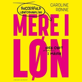 Mere i løn – Caroline Rønne, lydbogens omslag