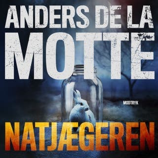 Natjægeren – Anders de la Motte, lydbogens omslag