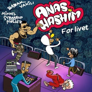 Anas Hashim - For livet – Mikkel Straarup Møller og Babak Vakili, lydbogens omslag