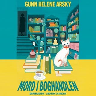 Mord i boghandlen – Gunn Helene Arsky, lydbogens omslag