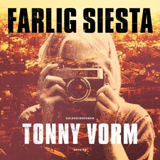 Farlig siesta – Tonny Vorm, lydbogens omslag