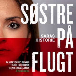 Søstre på flugt – Ida Marie Lomholt Wismann og Sanne Lau Pedersen, lydbogens omslag