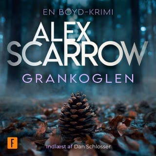 Grankoglen – Alex Scarrow, lydbogens omslag