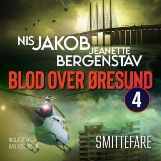 Smittefare – Nis Jakob, Jeanette Bergenstav, lydbogens omslag