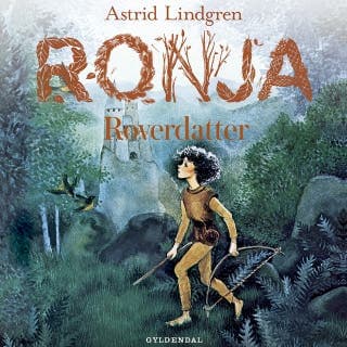 Ronja Røverdatter – Astrid Lindgren, lydbogens omslag