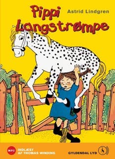 Pippi Langstrømpe – Astrid Lindgren, lydbogens omslag