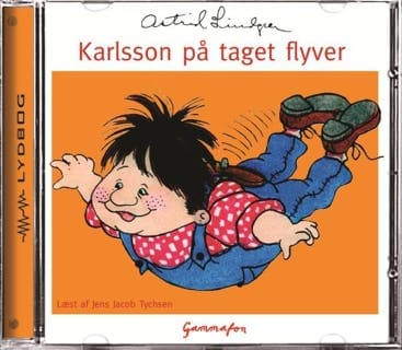 Karlsson på taget flyver – Astrid Lindgren, lydbogens omslag