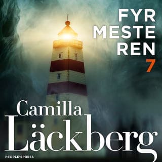 Fyrmesteren – Camilla Läckberg, lydbogens omslag