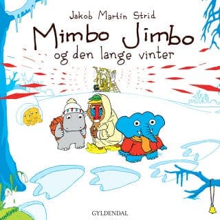 Mimbo Jimbo og den lange vinter – Jakob Martin Strid, lydbogens omslag