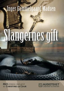 Slangernes gift – Inger Gammelgaard Madsen, lydbogens omslag