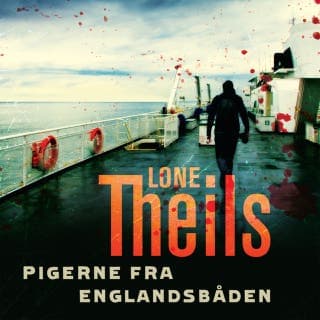 Pigerne fra Englandsbåden – Lone Theils, lydbogens omslag