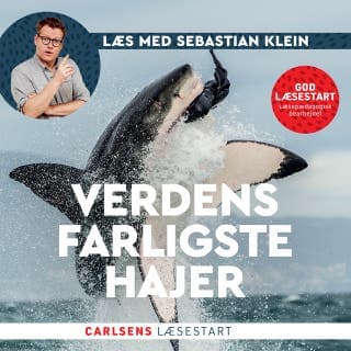 Læs med Sebastian Klein: Verdens farligste hajer – Sebastian Klein, lydbogens omslag
