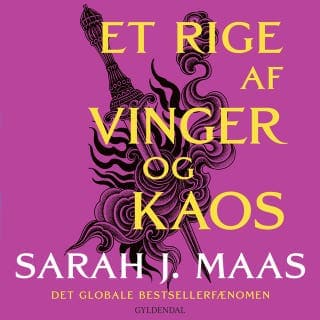 Et rige af vinger og kaos – Sarah J. Maas, lydbogens omslag