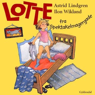 Lotte fra Spektakelmagergade – Astrid Lindgren, lydbogens omslag