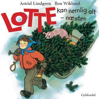 Lotte kan nemlig alt - næsten – Astrid Lindgren, lydbogens omslag