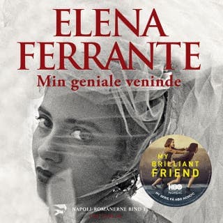 Min geniale veninde – Elena Ferrante, lydbogens omslag