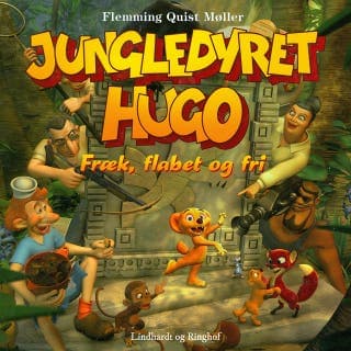 Jungledyret Hugo. Fræk, flabet og fri – Flemming Quist Møller, lydbogens omslag