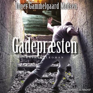 Gadepræsten – Inger Gammelgaard Madsen, lydbogens omslag