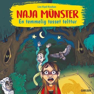 Naja Münster - En temmelig tosset telttur – Line Kyed Knudsen, lydbogens omslag
