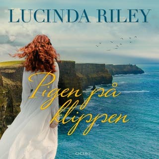 Pigen på klippen – Lucinda Riley, lydbogens omslag