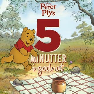Fem minutter i godnat - Peter Plys – Disney, lydbogens omslag