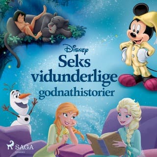 Seks vidunderlige godnathistorier – Disney, lydbogens omslag