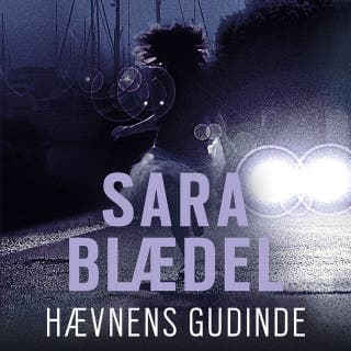 Hævnens gudinde – Sara Blædel, lydbogens omslag