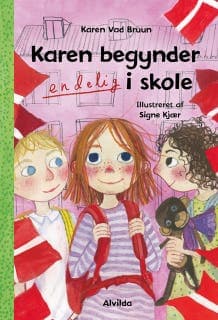 Karen begynder ENDELIG i skole – Karen Vad Bruun, lydbogens omslag