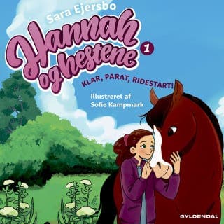 Hannah og hestene 1 - Klar, parat, ridestart! – Sara Ejersbo, lydbogens omslag