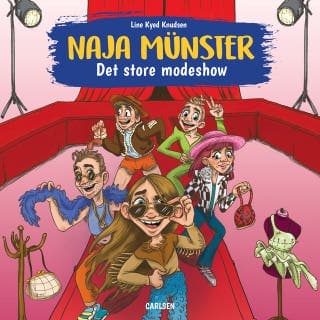 Naja Münster (10) Det store modeshow – Line Kyed Knudsen, lydbogens omslag