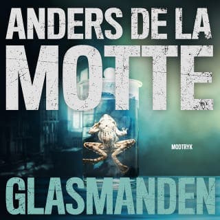 Glasmanden – Anders de la Motte, lydbogens omslag