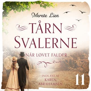 Når løvet falder – Merete Lien, lydbogens omslag