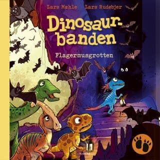 Dinosaurbanden – Flagermusgrotten – Lars Mæhle, lydbogens omslag