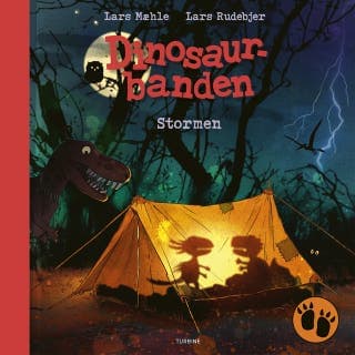 Dinosaurbanden – Stormen – Lars Mæhle, lydbogens omslag