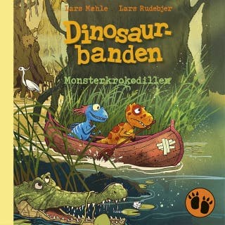 Dinosaurbanden – Monsterkrokodillen – Lars Mæhle, lydbogens omslag