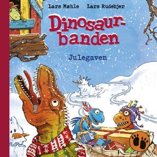 Dinosaurbanden – Julegaven – Lars Mæhle, lydbogens omslag