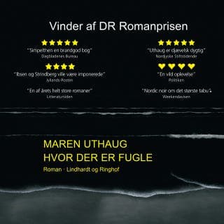 Hvor der er fugle – Maren Uthaug, lydbogens omslag