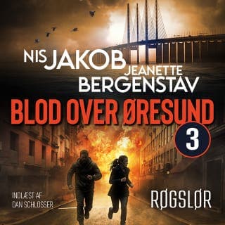 Røgslør – Nis Jakob, Jeanette Bergenstav, lydbogens omslag